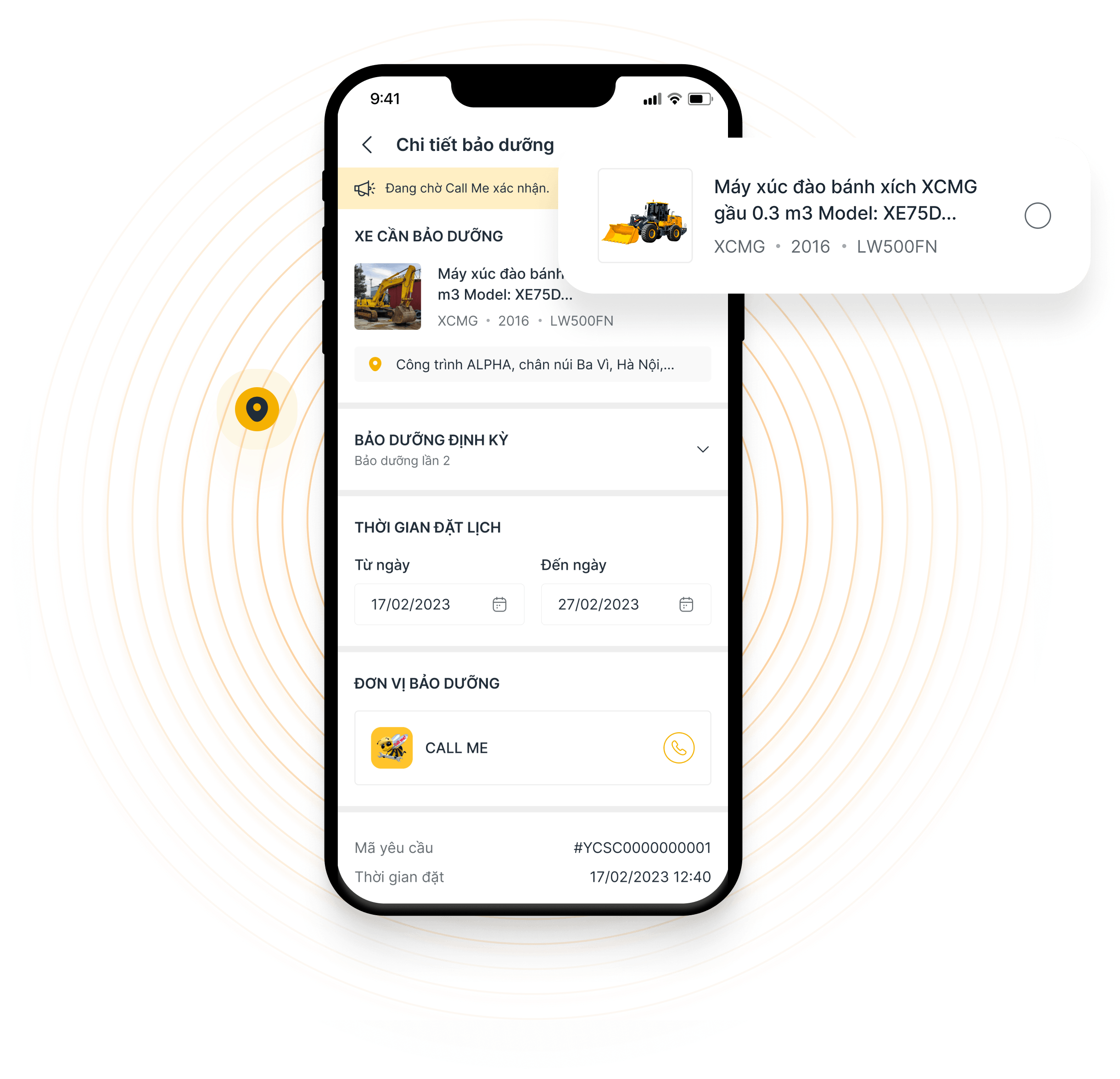 Chủ động đặt lịch bảo dưỡng